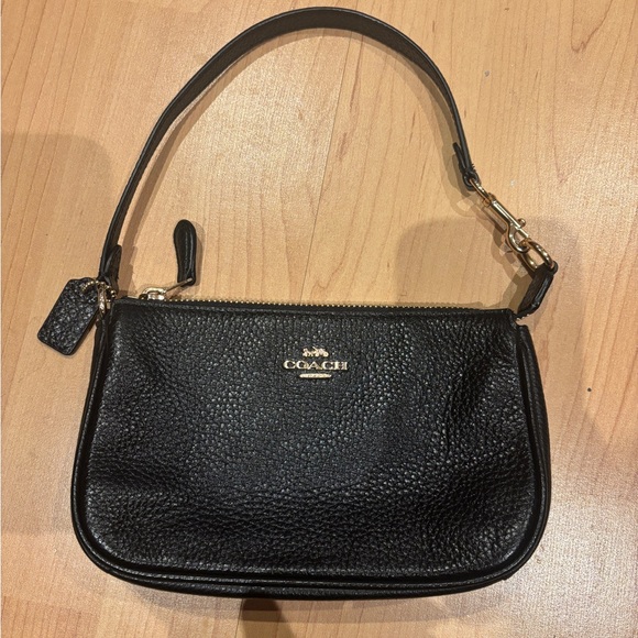 Coach Pebbled Black Leather Mini Bag - Picture 4 of 5